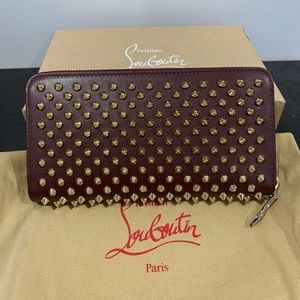 SOLD!NIB Christian Louboutin PanettoneWallet,Dkred